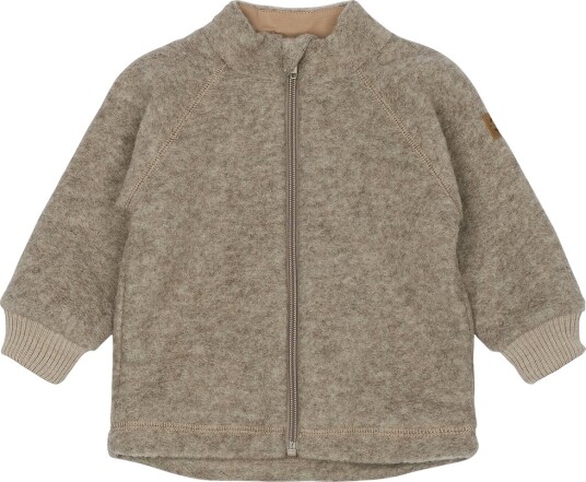 Mikk line Cardigan Ull Melert Denver Mikk line 1 år (80) Cardigan Beige Brun Grå