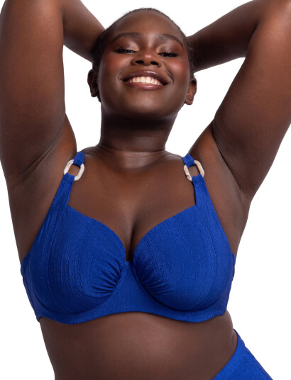 Dorina Madras Bikini Top - Blue - C x 80 Dorina Madras Bikini Top - Blue - C x 80
