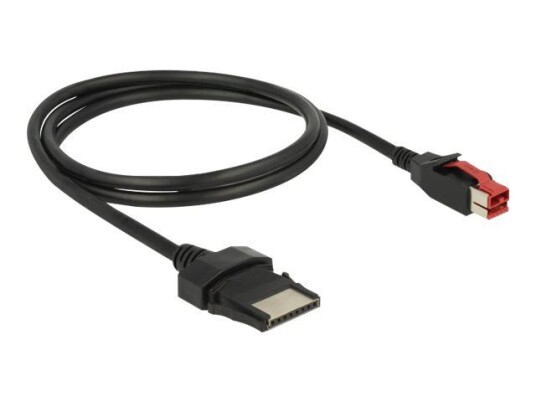 Delock Strømforsynt USB-kabel - USB PlusPower (24 V) til 8-pins (1x8) PoweredUSB Remote Side - 1 m