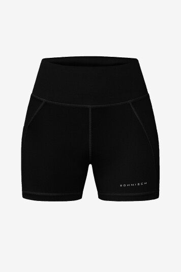 Röhnisch Sykkelshortser Flattering Reg Waist Hotpants Svart Röhnisch Sykkelshortser Flattering Reg Waist Hotpants Svart