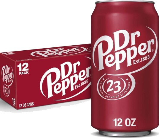 12 stk Dr. Pepper Original 355 ml   Hel Eske USA Import