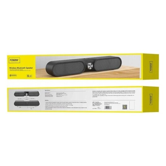 Foneng BL12 Wireless Bluetooth Speaker Svart Foneng BL12 Wireless Bluetooth Speaker Svart