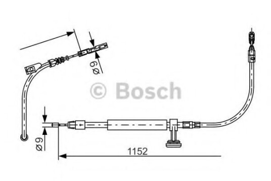 Bosch Tautrekk parkeringsbrems BOSCH 1 987 482 332
