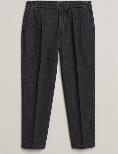 Briglia 1949 Portobello Loose Fit Denim Trousers Grey