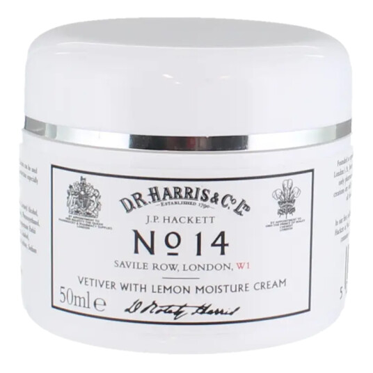 D. R. Harris D.R. No. 14 Vetiver og sitrus ansiktskrem D. R. Harris D.R. No. 14 Vetiver og sitrus ansiktskrem