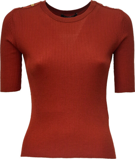 Max Mara Dame Strikkevarer Oransje XS,