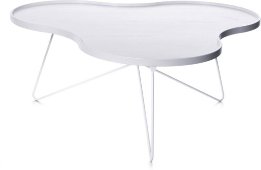 Swedese - Flower Mono Bord Vit 90 Cm Sofabord Christine Schwarzer Hvit Metall/tre