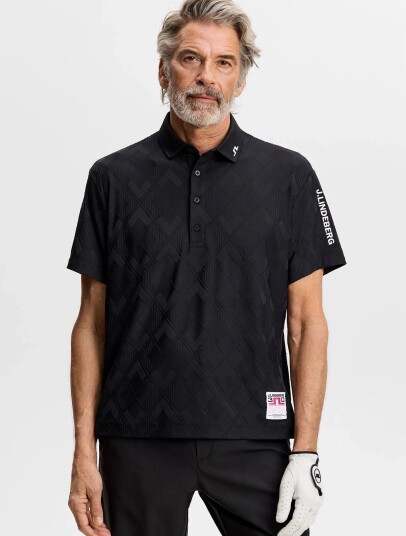 J. Lindeberg 30Y Matt Relaxed Polo Black XL