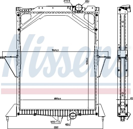 Radiator NISSENS 65466A