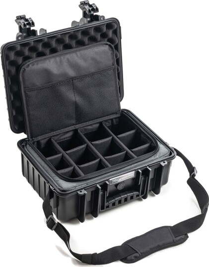 B&W International Outdoor Flightcase Type 4000 Kamerakoffert (12 rom) Svart