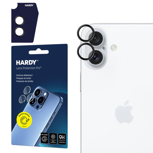 3mk Hardy Pro Kameralinsebeskytter for iPhone 17 Svart