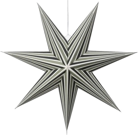 Broste Copenhagen Joy Star Ornament   DEEP FOREST/LIGHT SAGE   Ø 60  cm
