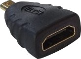 Art Hdmi Adapter 19 Pin Micro Hdmi Type D Hann Til Hdmi Hunn