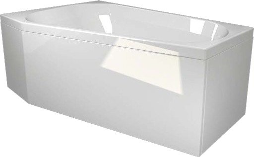Westerbergs Badekar Motion 160R Høyre Akryl Hvit 1580x1000mm