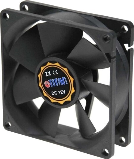 Titan Tfd-8025M12z Vifte 8cm 2500 Rpm 28 Db 25.02 Cfm Sort Titan Tfd-8025M12z Vifte 8cm 2500 Rpm 28 Db 25.02 Cfm Sort