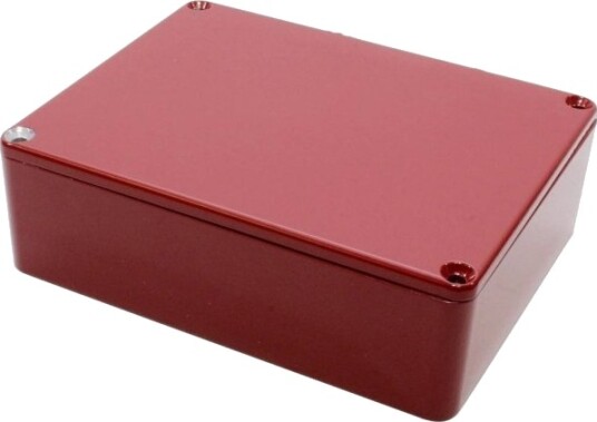 Hammond Electronics 1590BB2RD 119 × 94 × 38 mm Trykkstøpt Aluminium Rød Kabinett