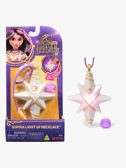 Unicorn Academy Uca Sophia"S Lysende Halskæde & Ring