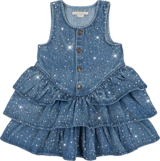 Konges Sløjd Kjole   Elba   Denim Sparkle   Konges Sløjd   7 8 år (122 128)   Kjole   Blå