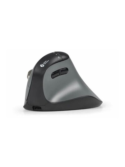 Bakker Elkhuizen FastForward Vertikal Mus 2.4 GHz Bluetooth 5.1 Ergonomisk Mørk Grå