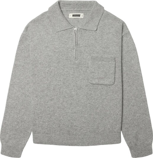 Woodbird Wbkang 1/2 Zip Polo Grey XL