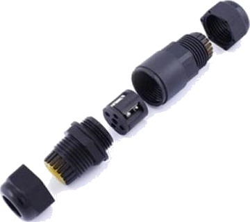 Ip68 Kabelsamler Sort Til 5 9Mm. Kabeldiameter