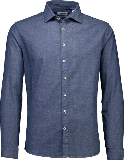 Lindbergh Soft Indigo Stretch Shirt L/S Blue S