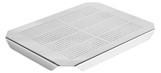 VEGA Rister Premium for GN 1/2; Størrelse GN 1/2, 26.6x19.8x1.8 cm (LxBxH); Sølvfarge