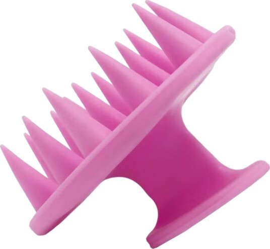 Northix Silikonbørste for Hodebunnsmassasje Rosa