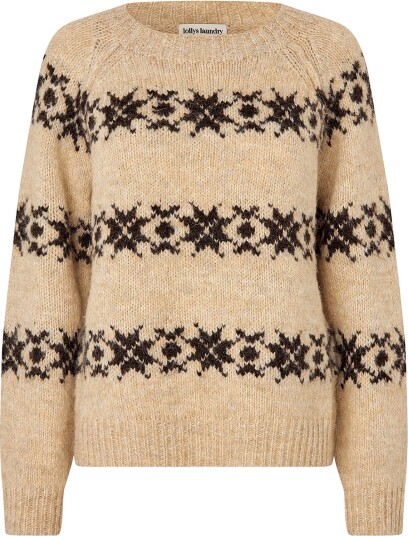 Lollys Laundry Lattiell Knit Ls Cream XXL