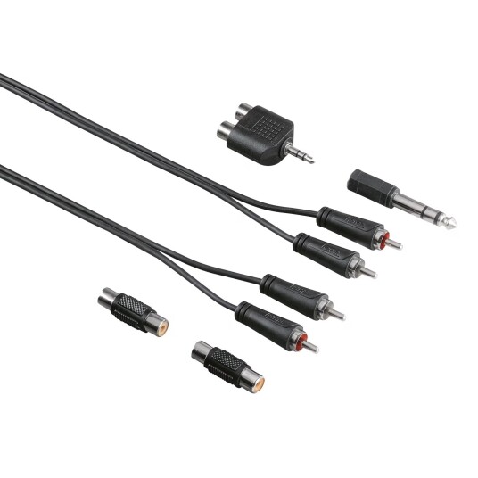 Hama 2,5 m RCA Lydkabelsett Skjermet Svart