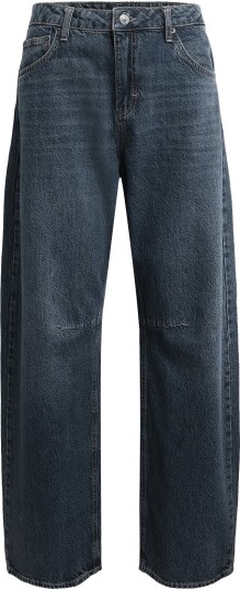 Topshop Tsbarrel High Rise Denim Jeans Bb Navy 25 x 32 Topshop Tsbarrel High Rise Denim Jeans Bb Navy 25 x 32