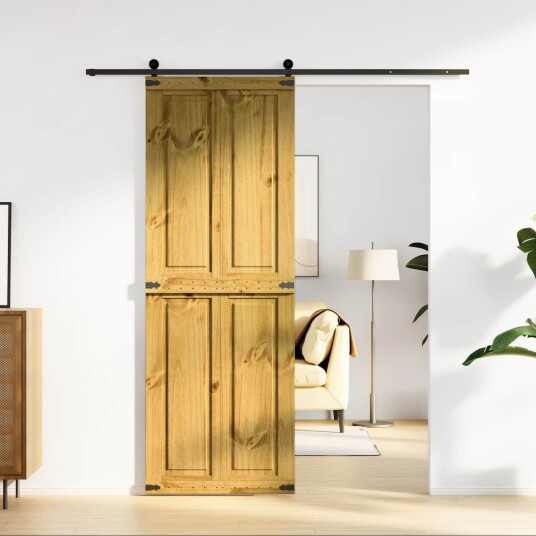 vidaXL Låvedør Corona HonningBrun 70 x 210 cm Heltre furu