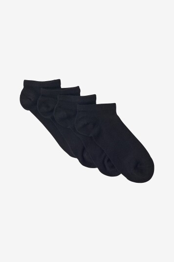 Ellos Collection Ankelsokker 4 pack Svart Ellos Collection Ankelsokker 4 pack Svart