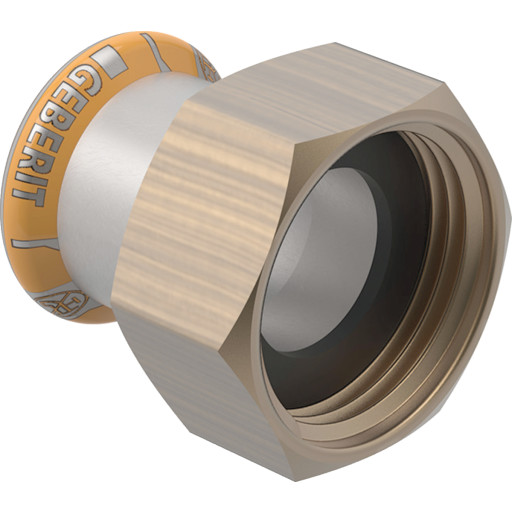 Mapress Geberit Mapress Therm Rustfri Overgangsmuffe Med Omloper Til Varmesystem 15 Mm X 1/2" Mapress Geberit Mapress Therm Rustfri Overgangsmuffe Med Omloper Til Varmesystem 15 Mm X 1/2"