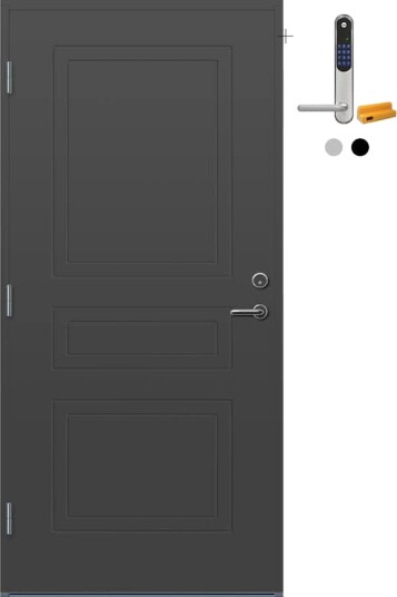 Ytterdør Bygg1 Arna med Yale Doorman Classic Home Ytterdør Bygg1 Arna med Yale Doorman Classic Home
