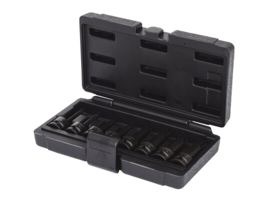Ks Tools 911.0901, Støpselsett, 1/2", 8 Hoder, Krom-Molybden-Stål, Iso 1174, Din 3121, 1,05 Kg