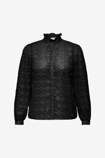 Only Carmakoma Bluse carChloey L/S Svart