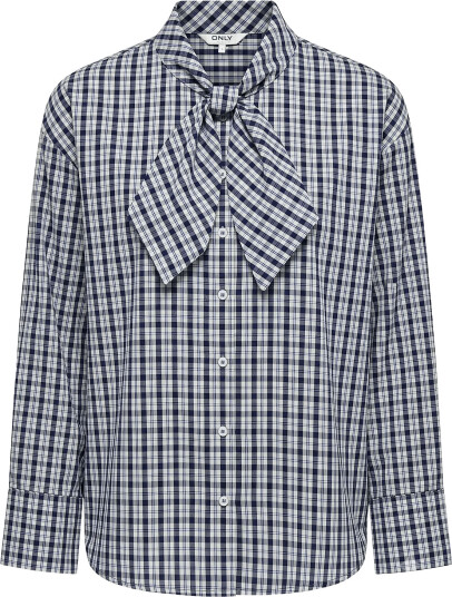 ONLY Onldisako L/S Bow Detail Shirt Wvn Ex Navy S