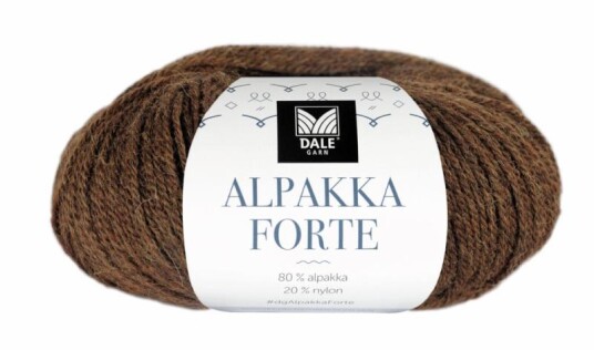 Dale Garn Dale Garn Alpakka Forte Varm Brun Melert 709 50g