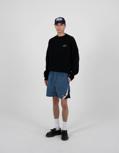 Prohibited Racer Trackshorts Black Navy S Prohibited Racer Trackshorts Black Navy S