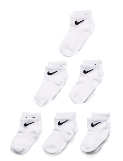 Nike 6Q-6Pk Quarter Sock White 23.5-27