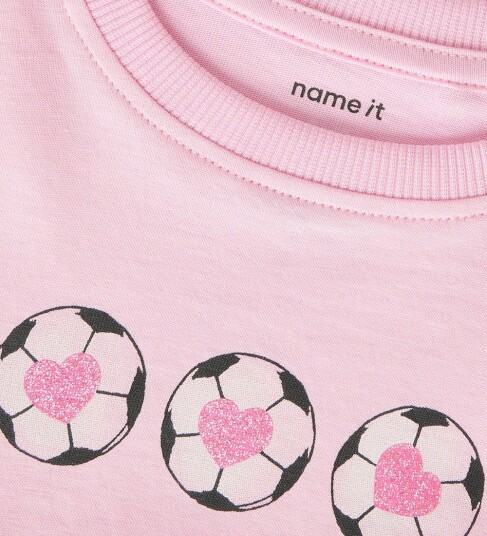 Name It T skjorte NmfHinny Sweet Lilac m. Glitter Name It 1 år 80 T skjorte Rosa