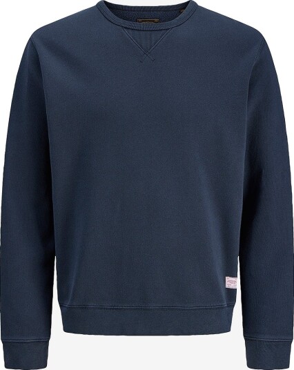Jack & Jones Junior   Collegegenser Jprblucaleb Sweat Crew Neck Jnr   Blå