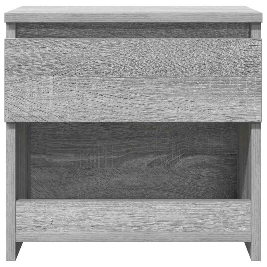 vidaXL Nattbord 2 stk grå sonoma eik 40x30x39 cm konstruert tre