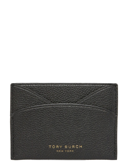 Tory Burch Romy Flat Card Case - Black - ONE SIZE Tory Burch Romy Flat Card Case - Black - ONE SIZE