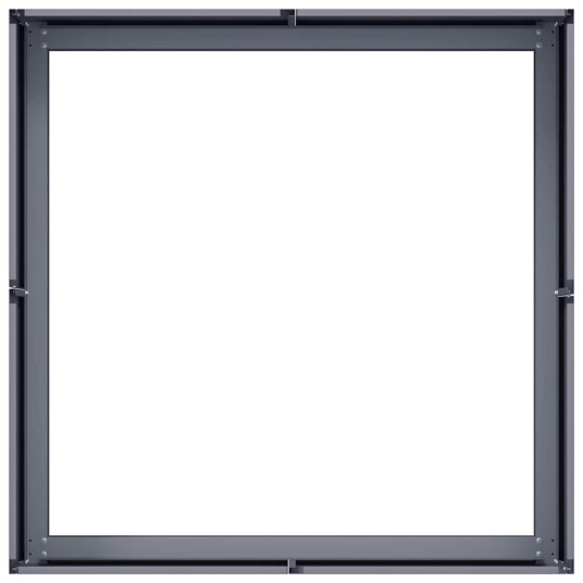 vidaXL Plantekasse antrasitt 80x80x30 cm stål