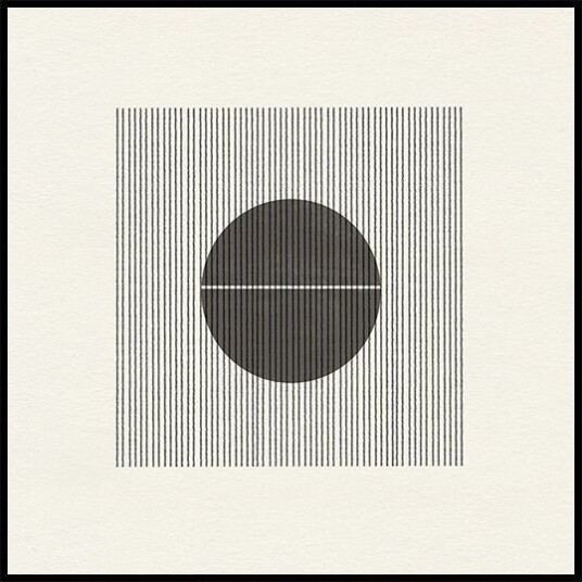 Line and Circle Harmony Poster Plakat / 100x100cm