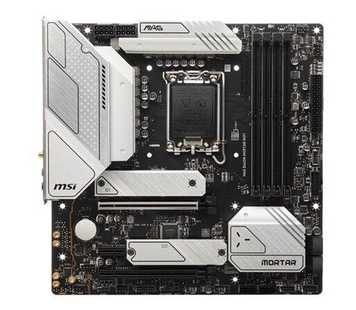 MSI MAG B660M MORTAR WIFI - micro ATX - LGA1700 Socket - B660 - Intel B660 - Intel LGA1700 socket - DDR5 RAM - Micro-ATX