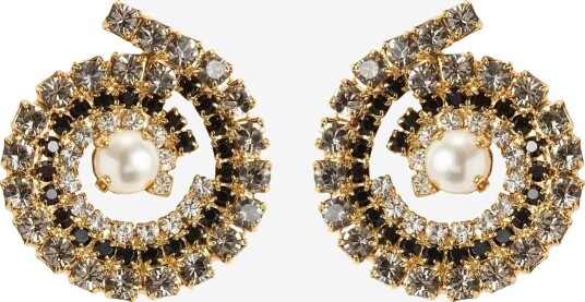 Caroline Svedbom Mini Zia Earrings Gold - JET COMBO - One Size