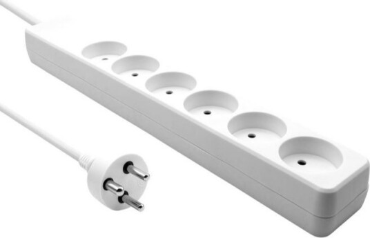 MicroConnect Danish Power Strip 6-way